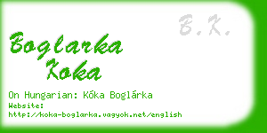 boglarka koka business card