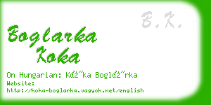 boglarka koka business card